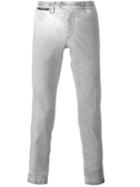 Eleventy Slim-fit Trousers, Men's, Size: 31, Grey, Cotton/spandex/elastane
