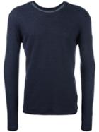 Majestic Filatures Round Neck Longsleeved T-shirt, Men's, Size: Xl, Blue, Cashmere/cotton