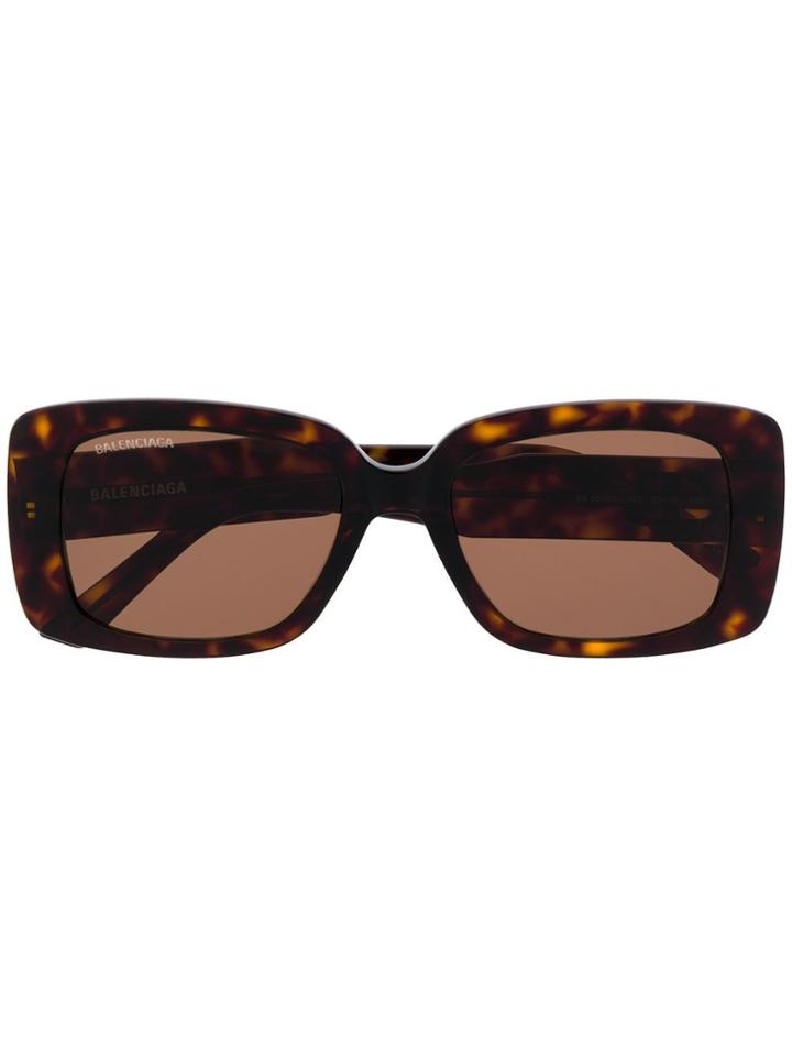 Balenciaga Eyewear Square Sunglasses - Brown