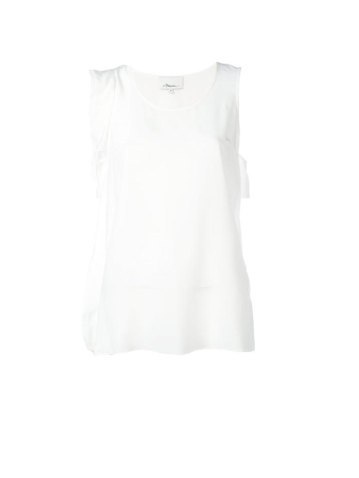 3.1 Phillip Lim Sleeveless Top, Women's, Size: 4, White, Silk