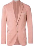 Boglioli Patch Pocket Blazer, Men's, Size: 50, Pink/purple, Cotton/spandex/elastane/cupro