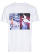 Just A T-shirt Brad Feuerhelm Handbag Print Cotton T Shirt - White
