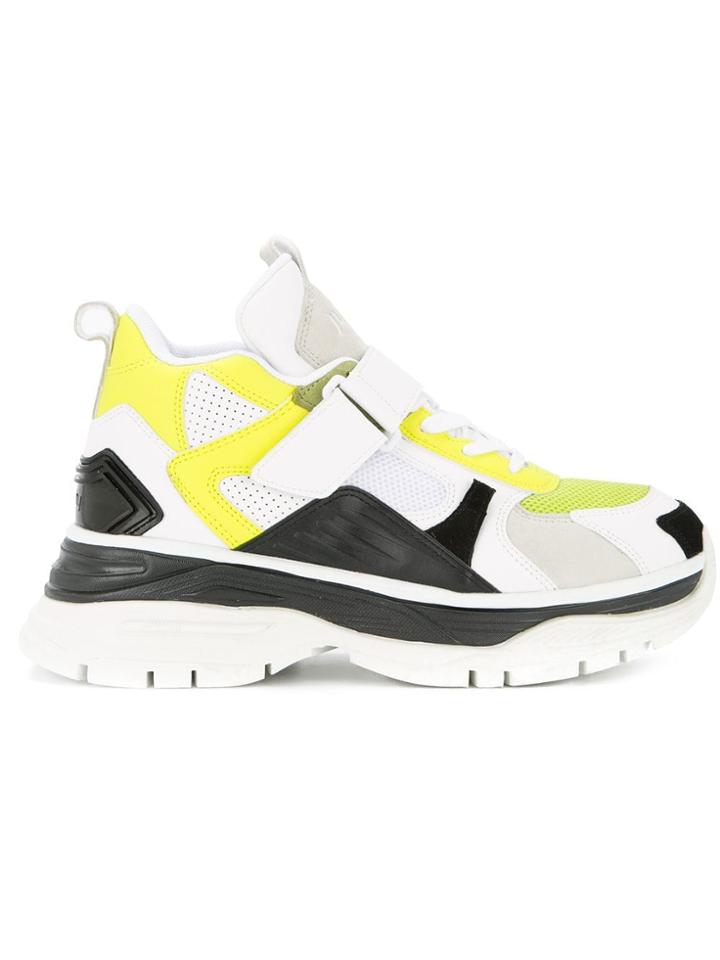 Juun.j Chunky Heel Lace-up Sneakers - White