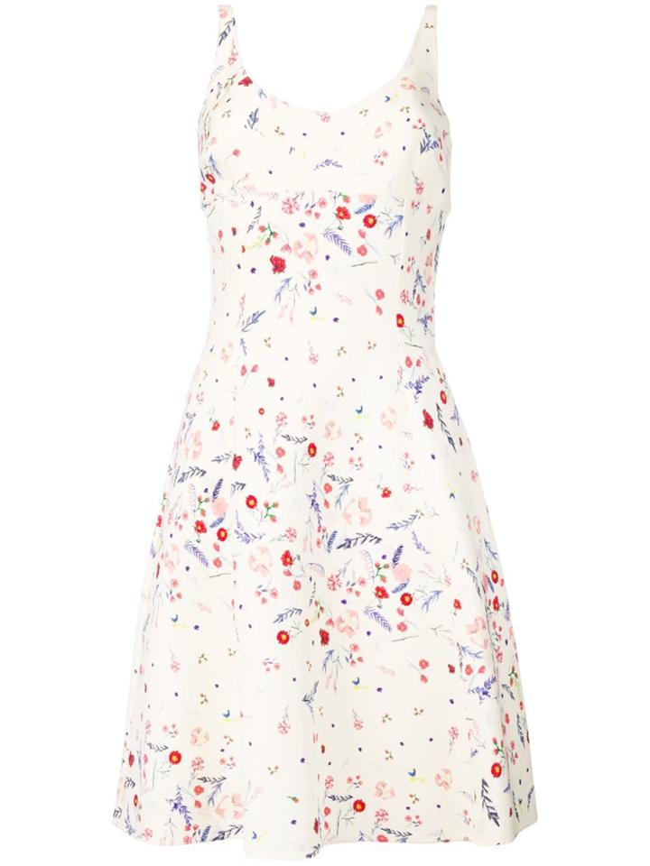 Ermanno Scervino Floral Print Summer Dress - Neutrals