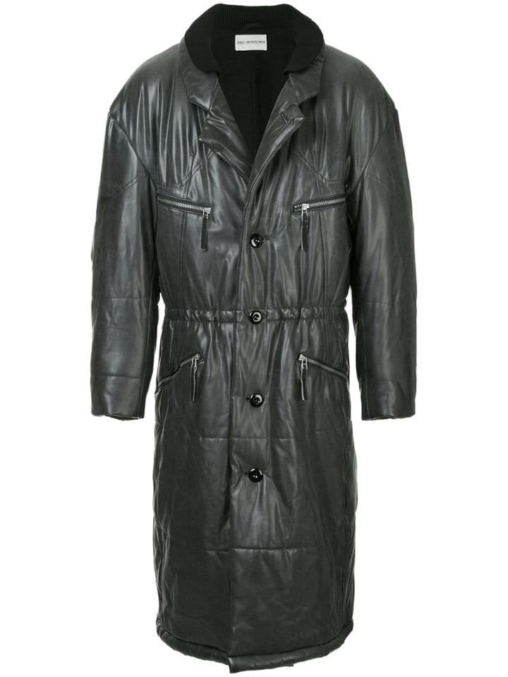 Issey Miyake Pre-owned Midi Puffer Coat - Black