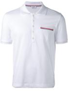 Thom Browne Chest Pocket Polo Shirt, Men's, Size: 2, White, Cotton