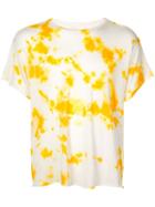 The Elder Statesman Tie Dye Print T-shirt - Yellow