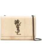 Saint Laurent Small Kate Bag With Monogram Palm Tree - Neutrals