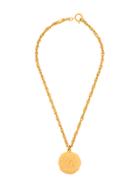 Chanel Vintage Coin Charm Necklace - Metallic