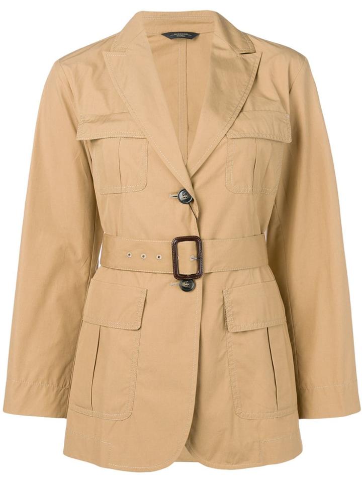 Weekend Max Mara Belted Jacket - Neutrals