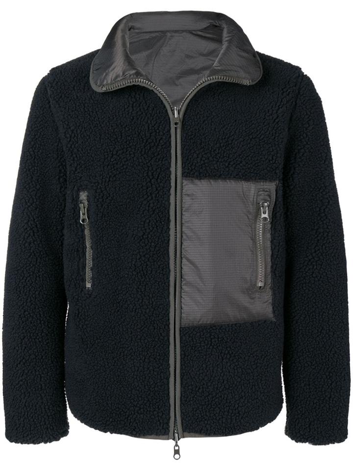 Sempach Panelled Fleece And Shell Jacket - Black