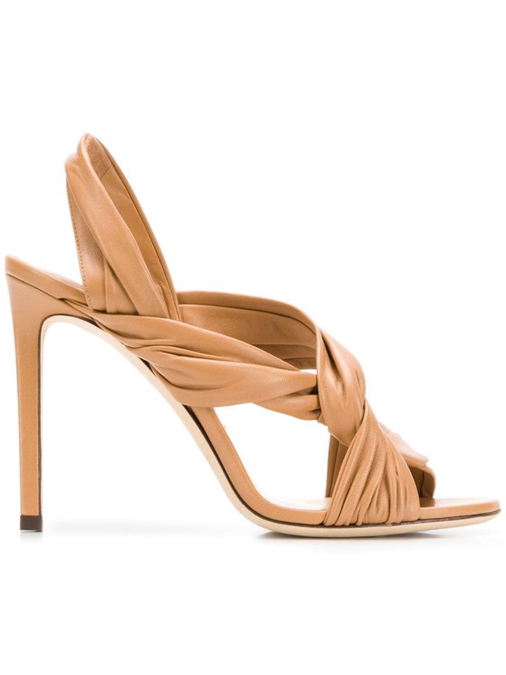 Jimmy Choo Lalia 100 Sandals - Neutrals