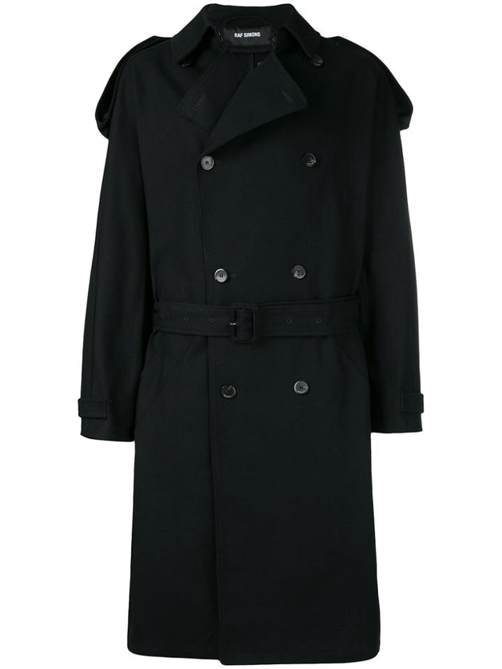 Raf Simons Classic Trench Coat - Black