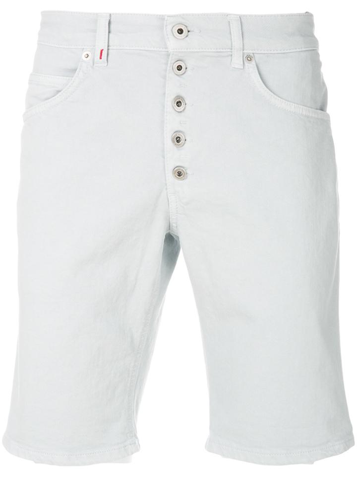 Dondup Fitted Denim Shorts - Blue