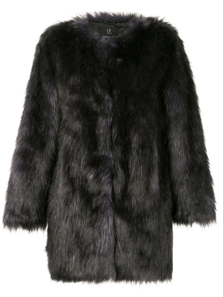 Unreal Fur Faux Fur Midnight Coat - Black