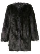 Unreal Fur Faux Fur Midnight Coat - Black