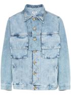 Duo Multi-pocket Denim Jacket - Blue
