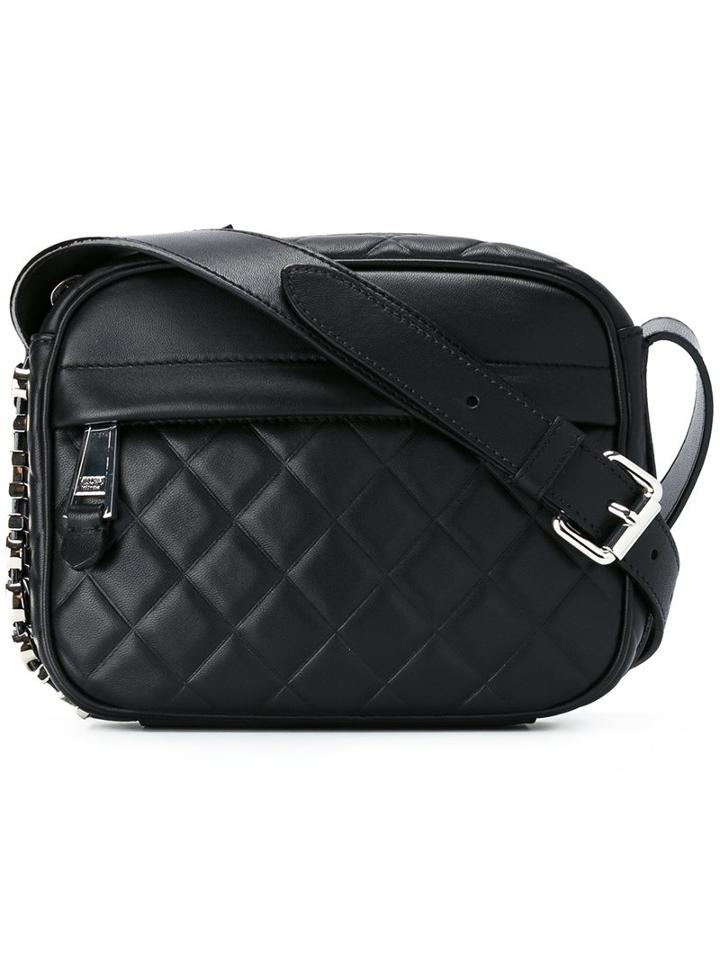 Moschino Quilted Crossbody Bag, Women's, Black
