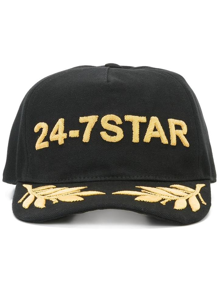 Dsquared2 24-7 Logo Baseball Cap, Men's, Size: Medium, Black, Cotton