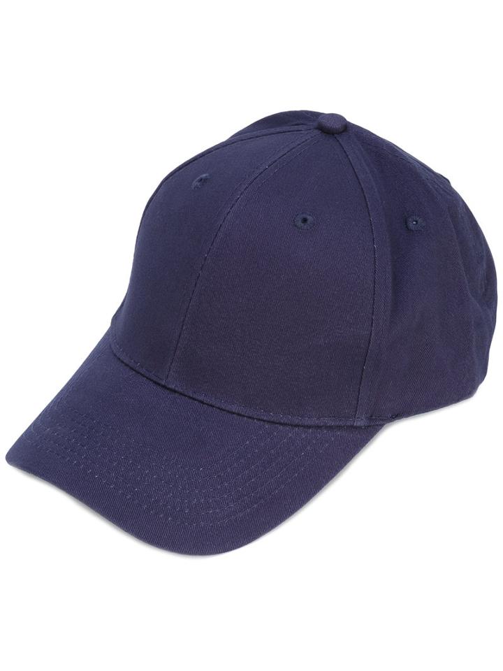 F.a.m.t. - 'unfollow' Cap - Women - Cotton - One Size, Blue, Cotton