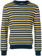 A.p.c. Striped Knit Sweater - Blue
