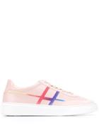 Hogan Embroidered Stripe Sneakers - Pink