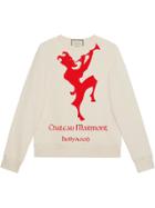 Gucci Sweatshirt With Chateau Marmont Print - White