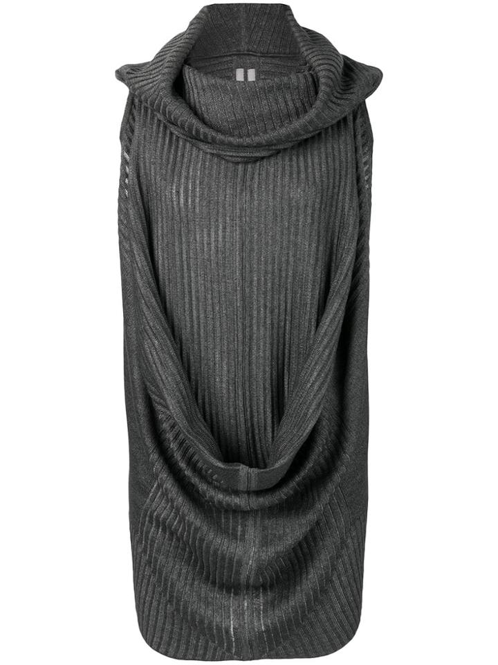 Rick Owens Oversized Neck Top - Grey