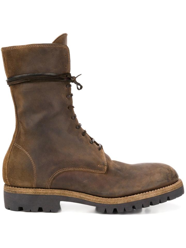 Guidi 791v Cordovan Lace-up Boots - Brown