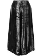 Yigal Azrouel Liquid Velvet Culottes - Black