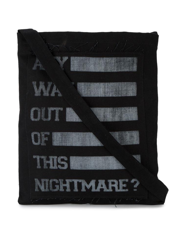 Raf Simons Any Way Out Shoulder Bag - Black