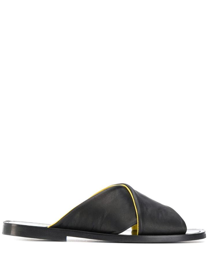 Cotélac Aïssa Flat Mules - Black