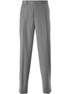 E. Tautz Pleated Trousers With Belt Loop, Men's, Size: 30, Brown, Silk/viscose/wool