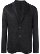 Harris Wharf London Checked Double Buttoned Blazer, Men's, Size: 50, Black, Virgin Wool