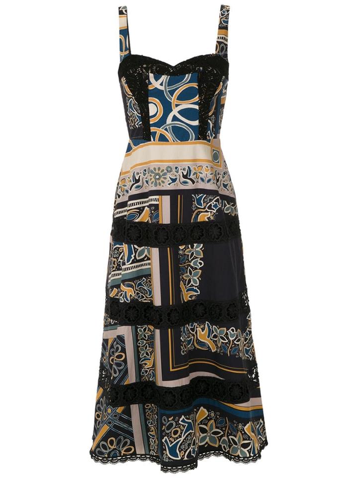Martha Medeiros Dolce Vitta Midi Dress - Multicolour