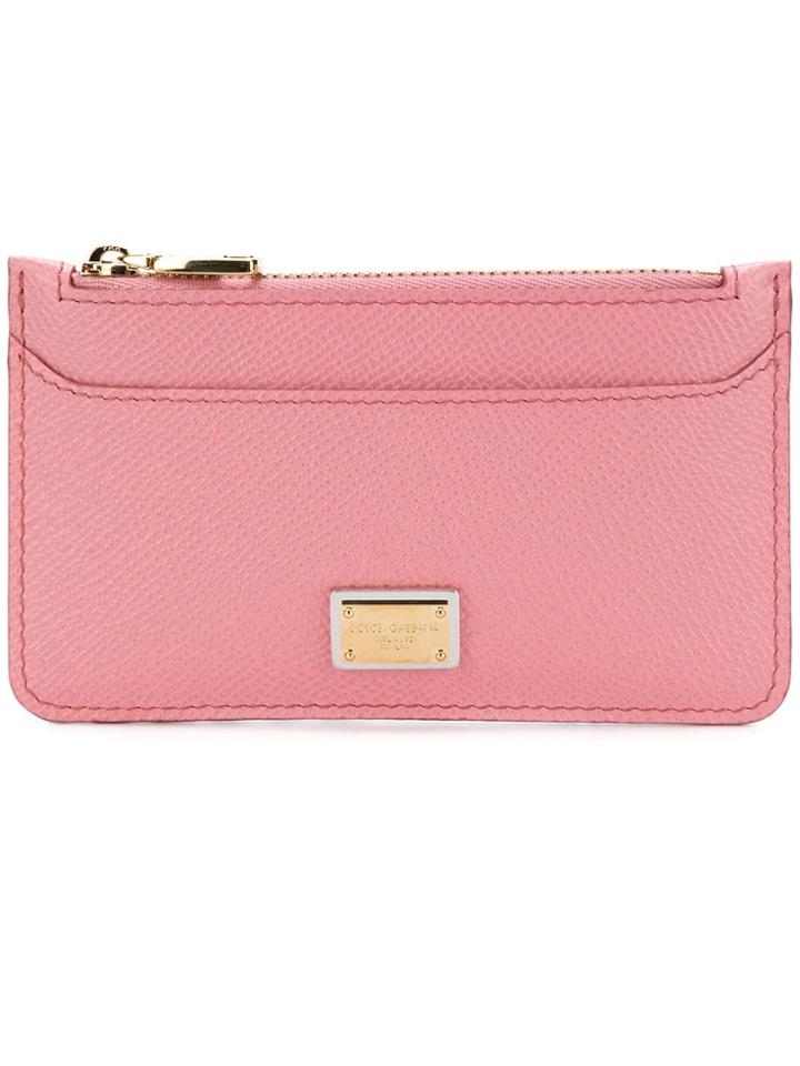 Dolce & Gabbana Side Zipped Purse Card-holder - Pink & Purple