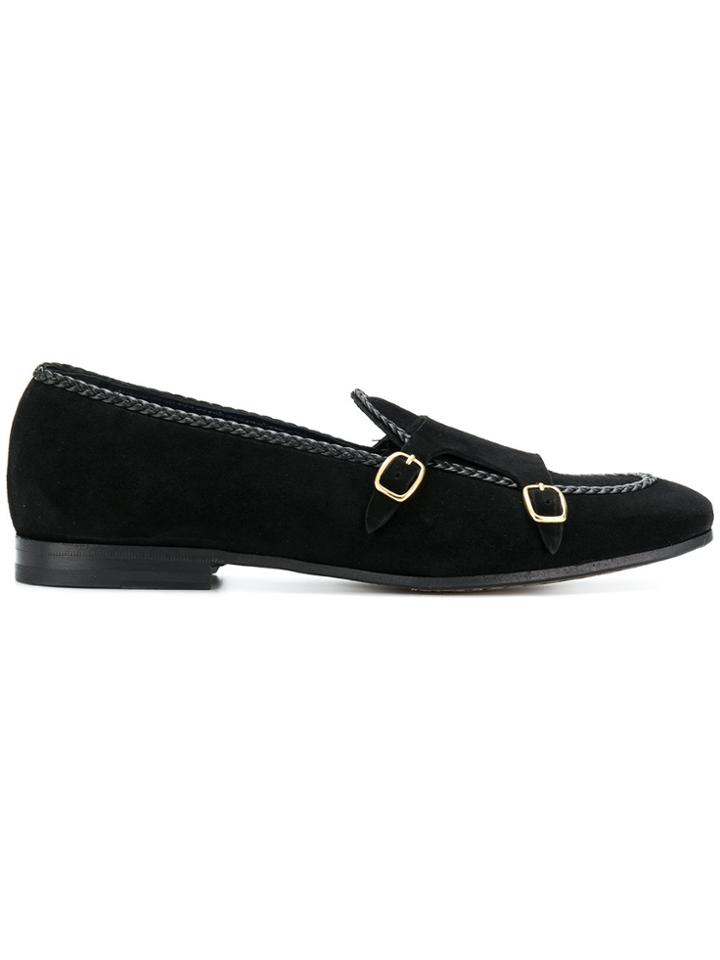 Leqarant Monk Strap Loafers - Black