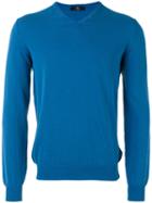 Fay - V-neck Sweater - Men - Cotton - 50, Blue, Cotton