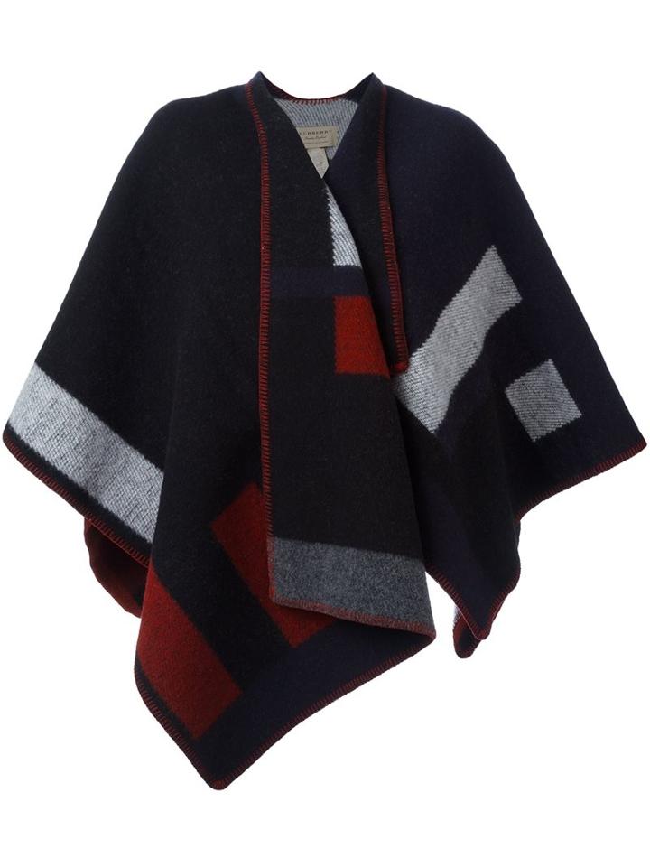 Burberry Runway Colour Block Cape