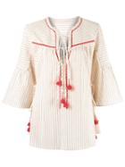 Talie Nk Striped Tunic, Women's, Size: 38, Nude/neutrals, Cotton