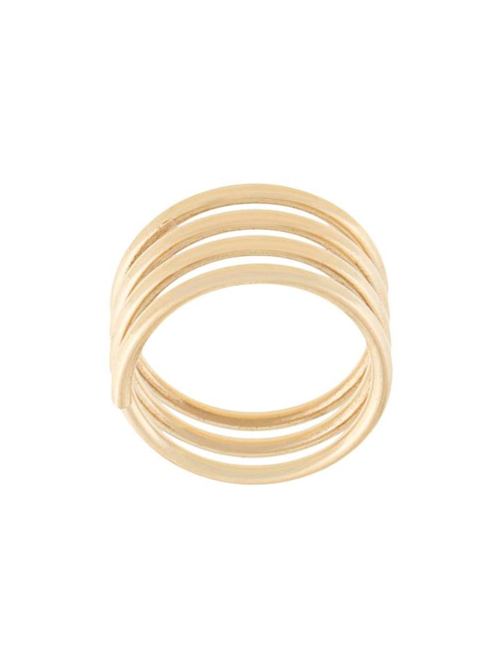 Sophie Bille Brahe 14kt Yellow Gold And Diamond Pirouette Elsa Ring