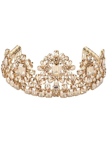 Dolce & Gabbana Crystal-embellished Tiara - Gold