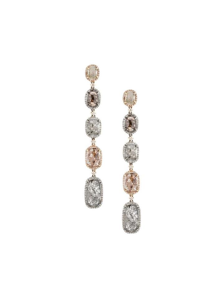 Saqqara Diamond Earrings, Women's, Metallic