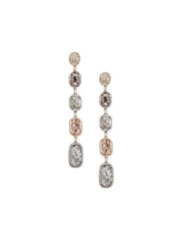 Saqqara Diamond Earrings, Women's, Metallic