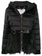 Elisabetta Franchi Feather Appliqué Jacket - Black