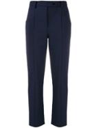 Patrizia Pepe Cropped Trousers - Blue