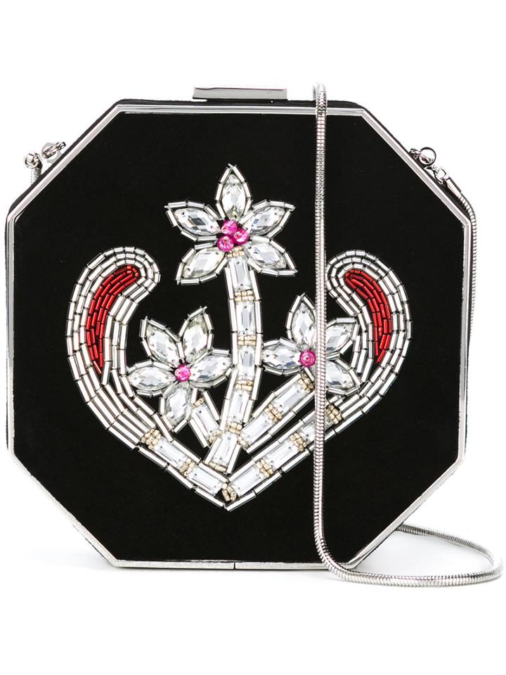 Dsquared2 - Disco Anchor Clutch Bag - Women - Cotton/goat Skin - One Size, Black, Cotton/goat Skin