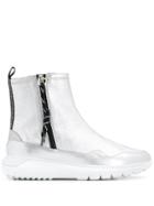 Hogan Interactive Ankle Boots - Silver
