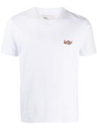 Esteban Cortazar Embroidered Fish T-shirt - White