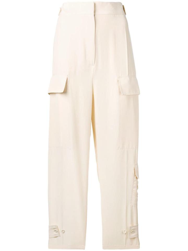 Joseph Cropped Cargo Trousers - Neutrals